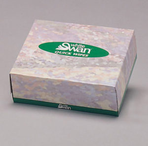 08500 WHITE SWAN 2 ply QUICK WIPES - 80sheets/box, 135 boxes/case - P1684